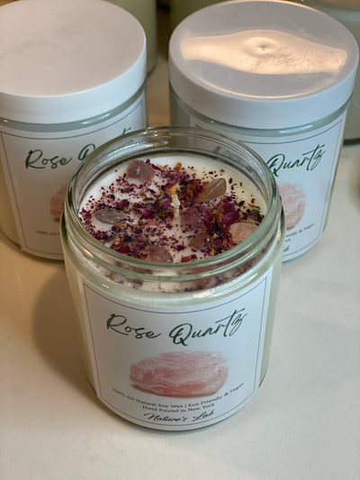 Rose Quartz Soy Wax Candle